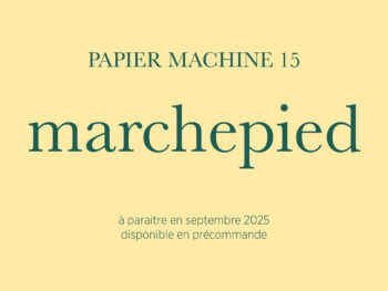 Numéro 15 - MARCHEPIED - précommande